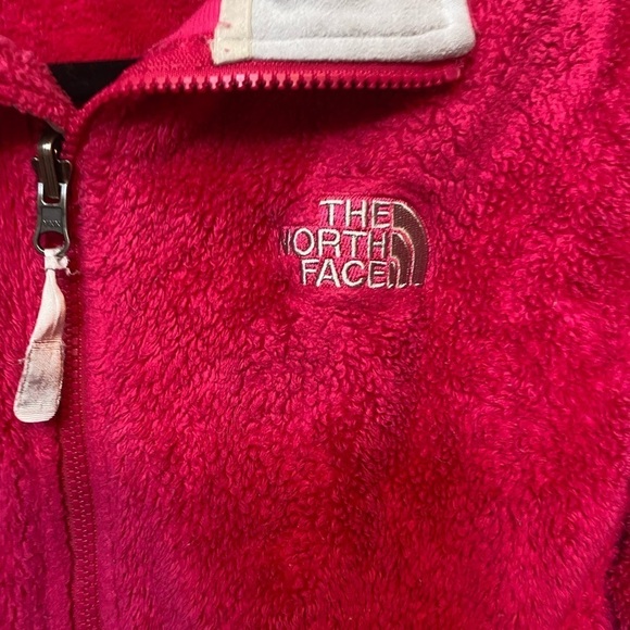 The Northface Oso Osito Plush Full Zip Shell Jacket Layer Bright Pink Soft Med - Picture 2 of 6